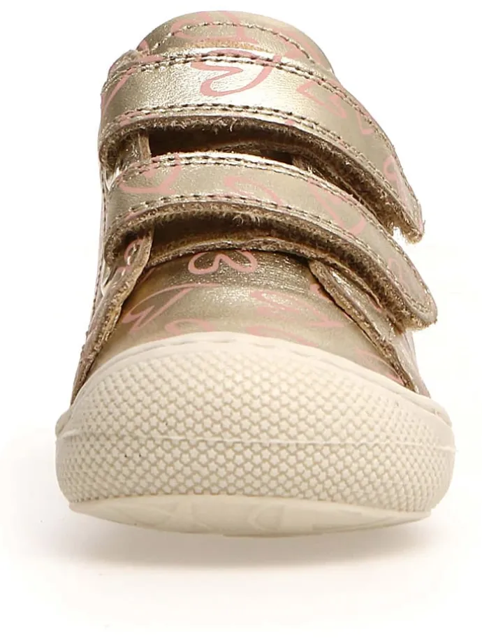 Leder-Lauflernschuhe "Cocoon" in Gold