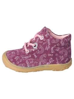 Leder-Lauflernschuhe "Dots" in Lila