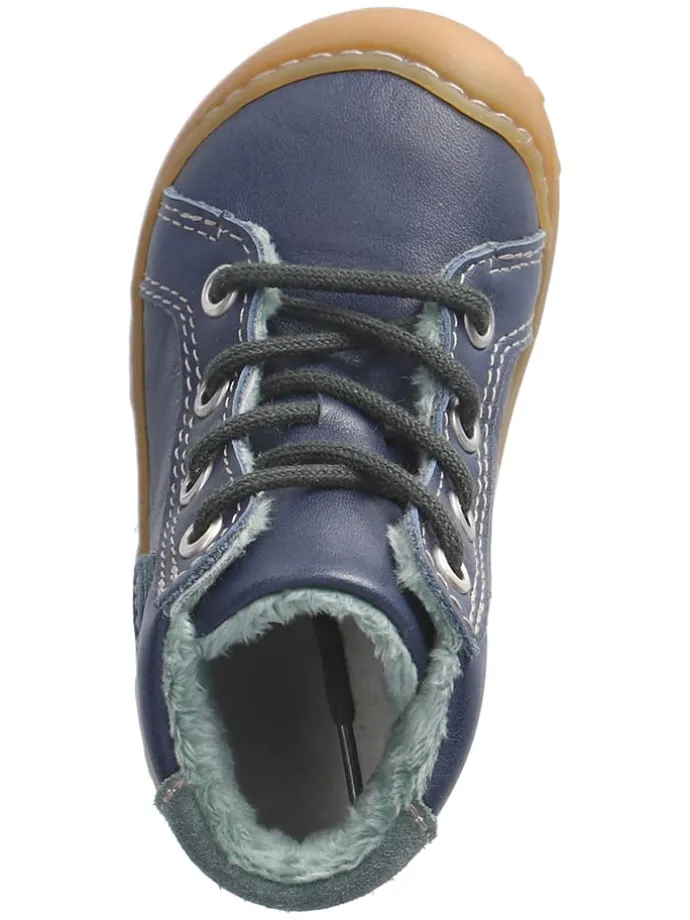 Leder-Lauflernschuhe "Georgie" in Dunkelblau