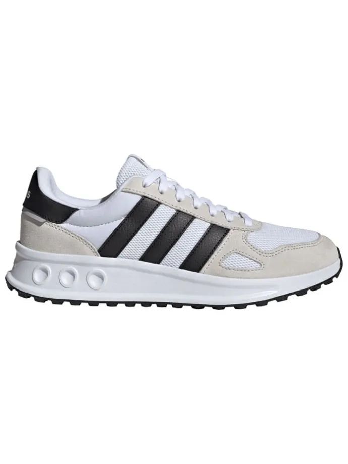 Leder-Laufschuhe "Run 84" in Weiß/ Schwarz/ Beige