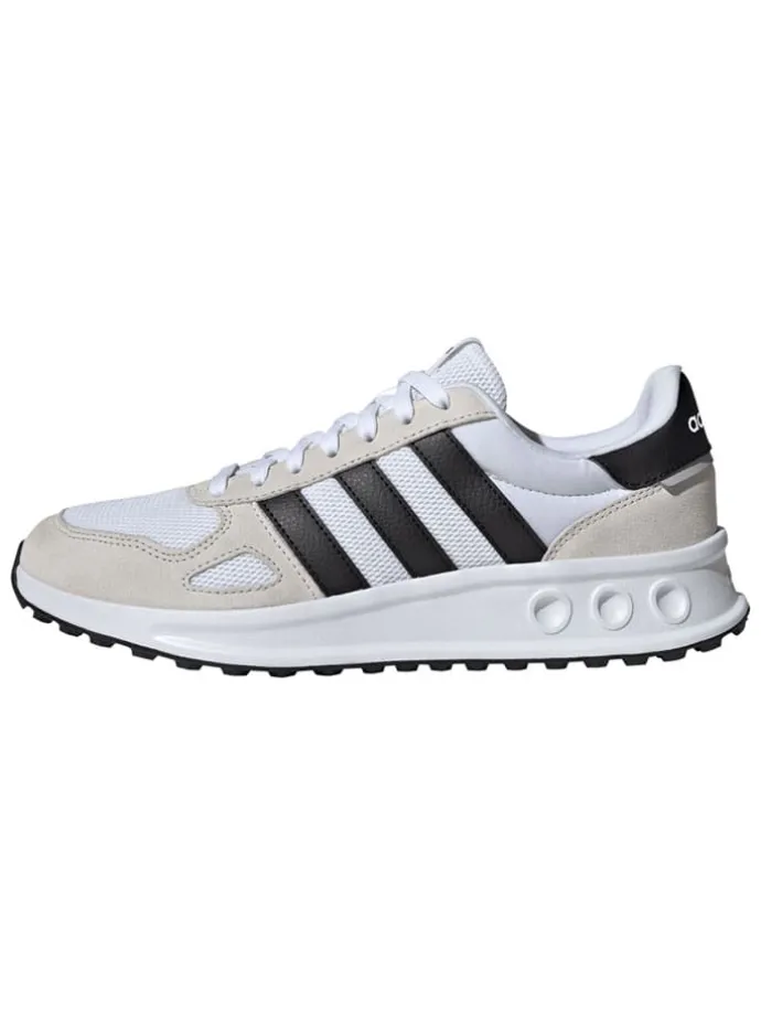 Leder-Laufschuhe "Run 84" in Weiß/ Schwarz/ Beige