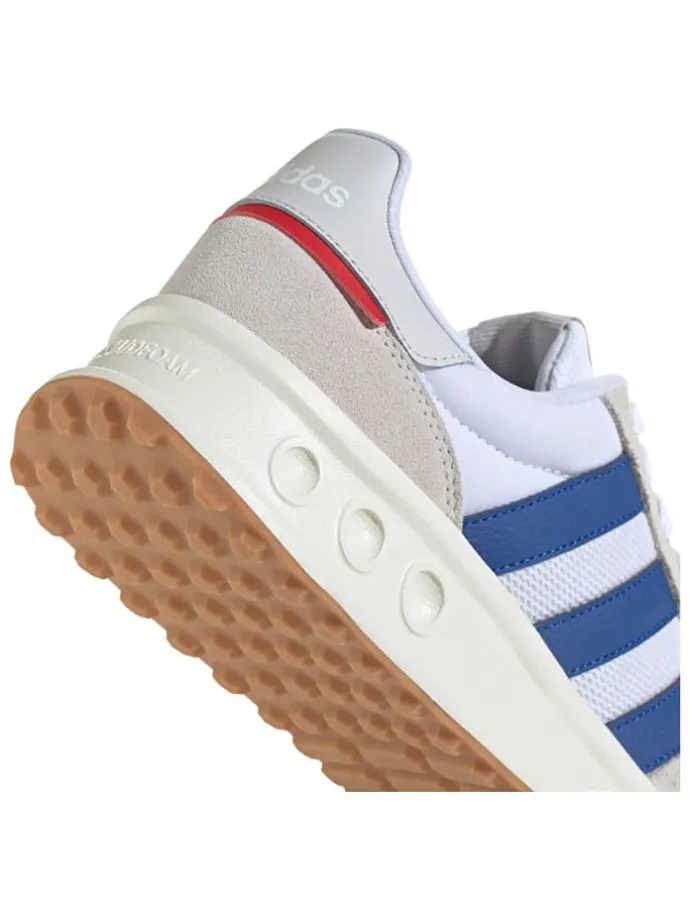 Leder-Laufschuhe "Run 84" in Weiß/ Blau/ Beige