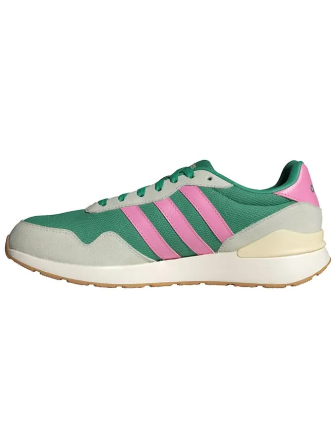 Leder-Laufschuhe "RUN 60s" in Grün/ Pink