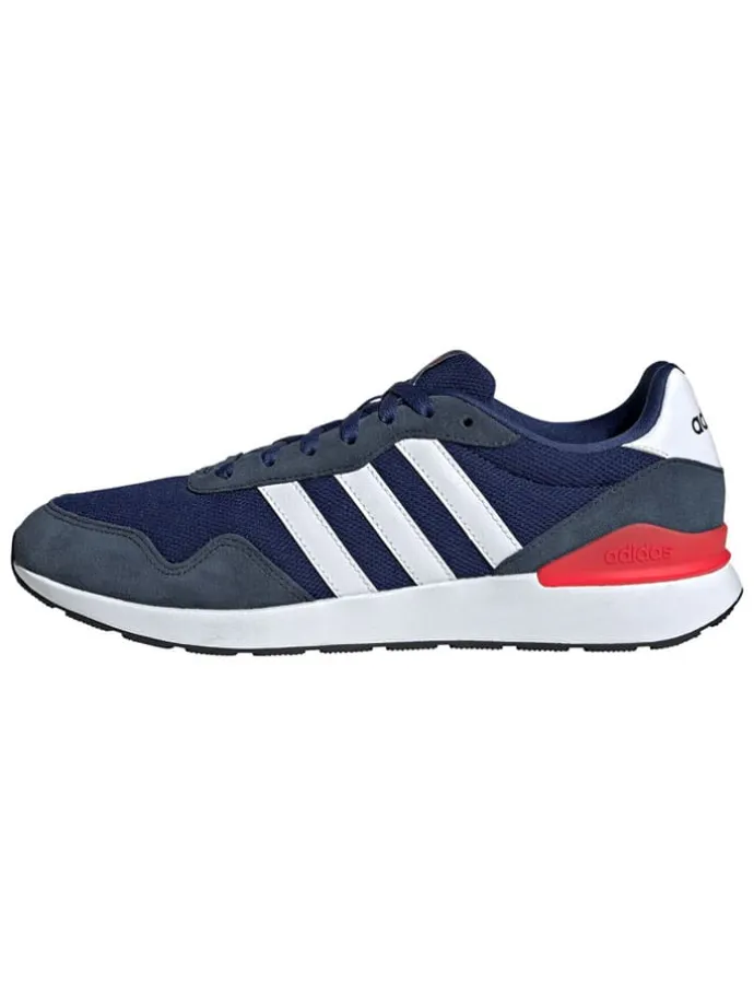 Leder-Laufschuhe "RUN 60s" in Dunkelblau/ Rot/ Weiß