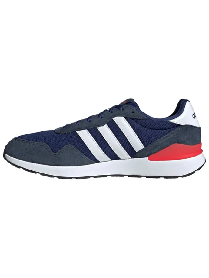 Leder-Laufschuhe "RUN 60s" in Dunkelblau/ Rot/ Weiß