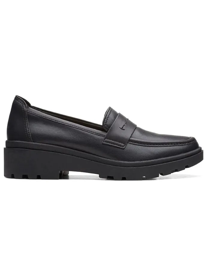 Leder-Mokassins "Calla Ease" in Schwarz