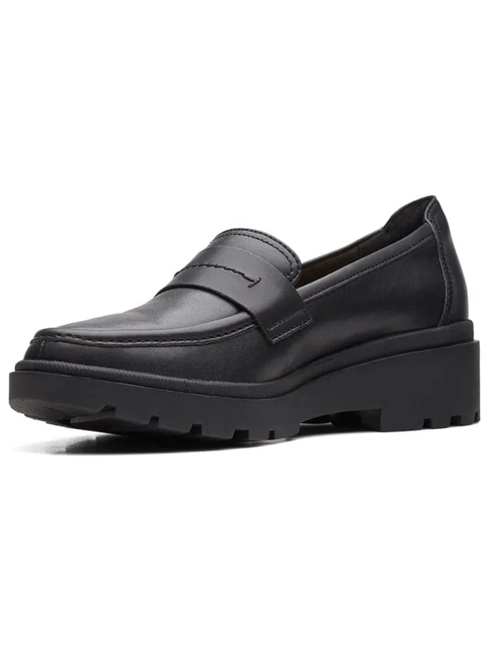 Leder-Mokassins "Calla Ease" in Schwarz
