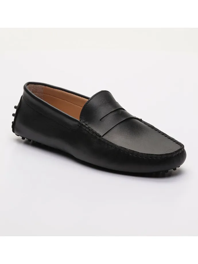 Leder-Mokassins "Cole" in Schwarz