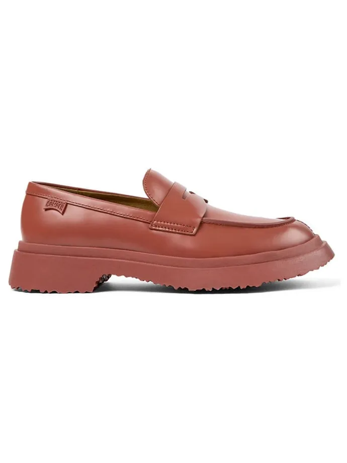 Leder-Mokassins in Rot