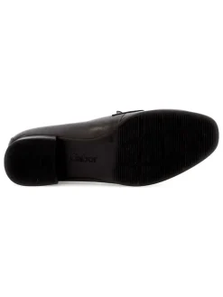 Leder-Mokassins in Schwarz