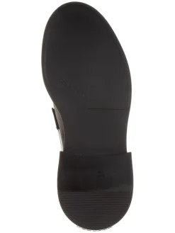 Leder-Mokassins in Schwarz