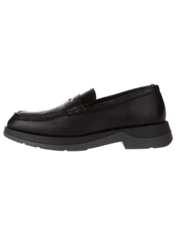 Leder-Mokassins in Schwarz