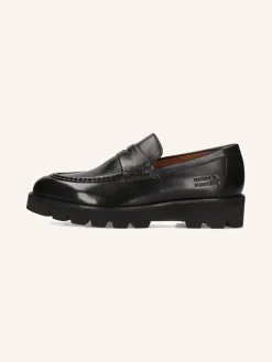 Leder-Mokassins "Jade 6" in Schwarz