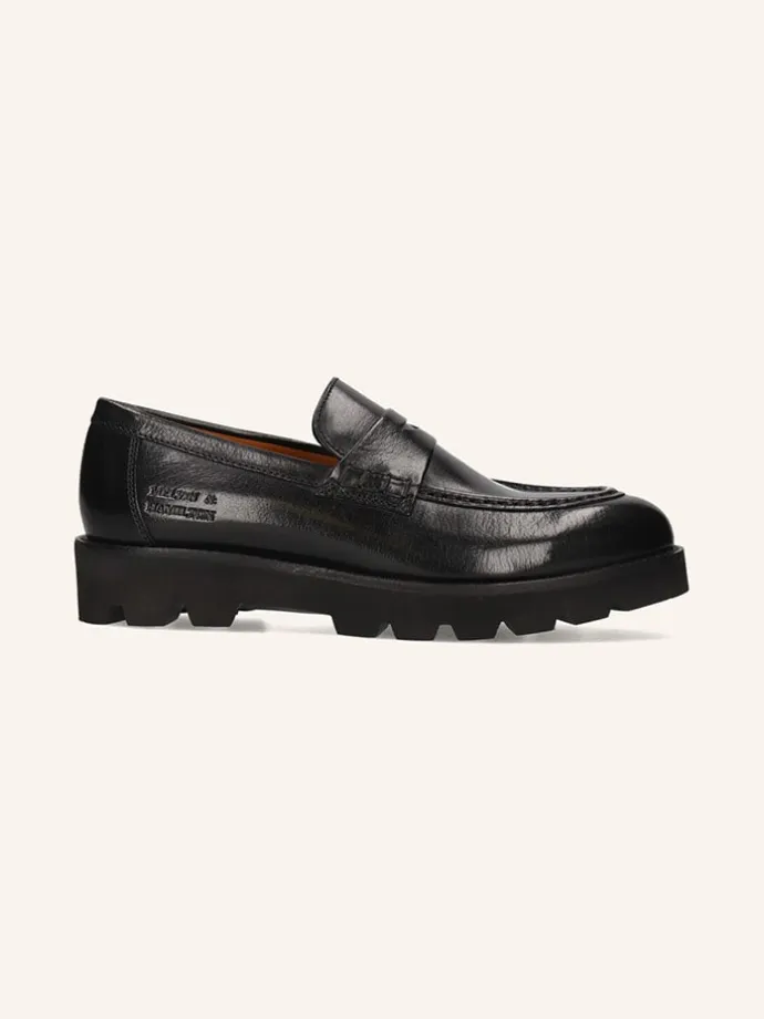 Leder-Mokassins "Jade 6" in Schwarz