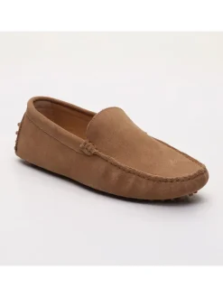 Leder-Mokassins "Lenny" in Hellbraun