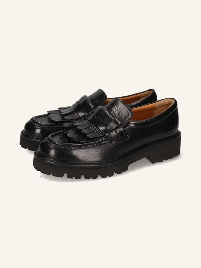 Leder-Mokassins "Regine 29" in Schwarz