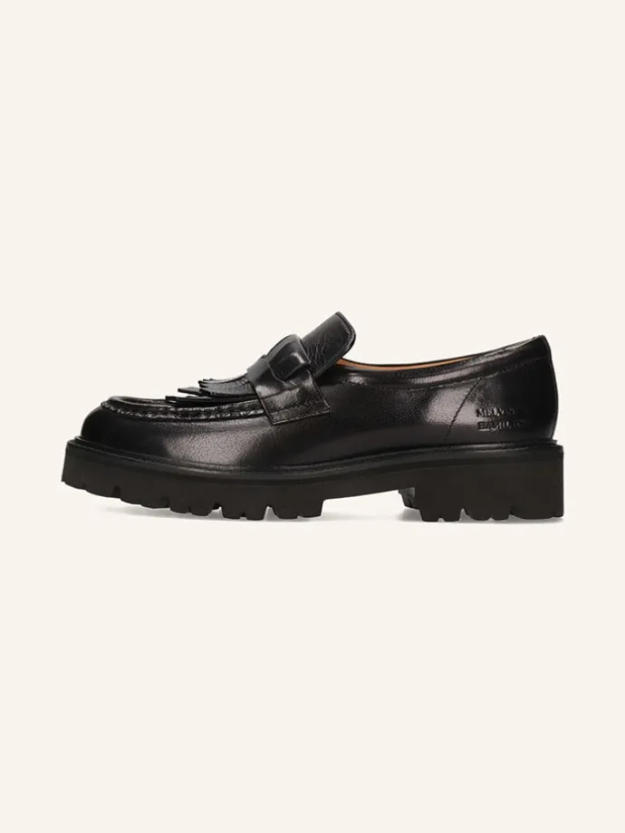 Leder-Mokassins "Regine 29" in Schwarz