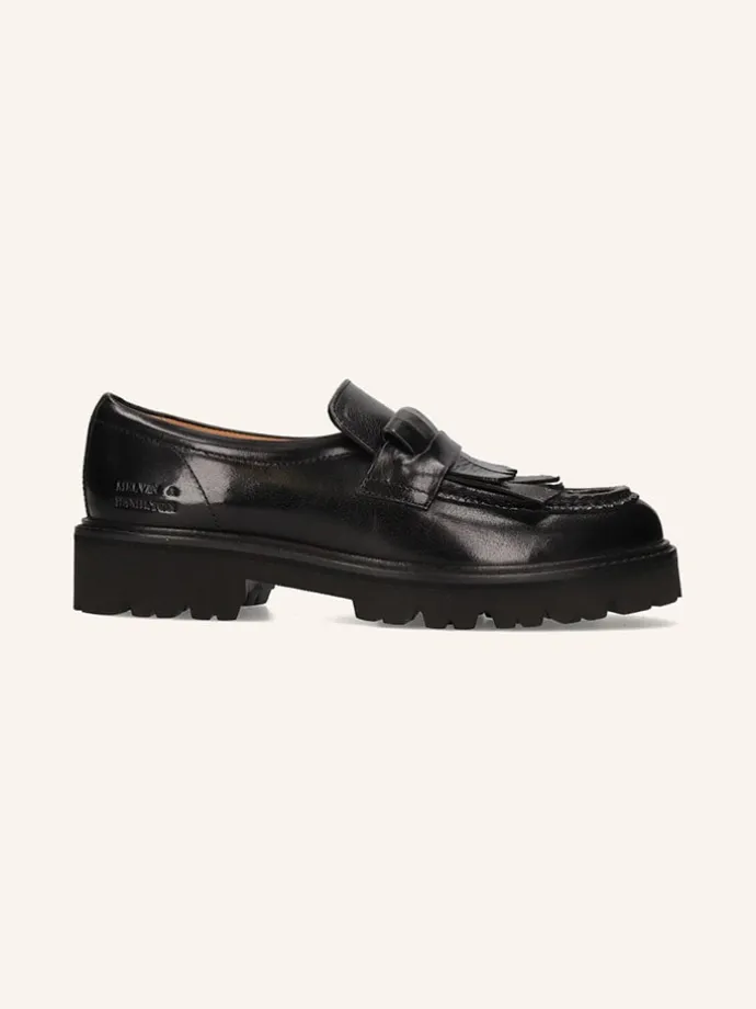 Leder-Mokassins "Regine 29" in Schwarz