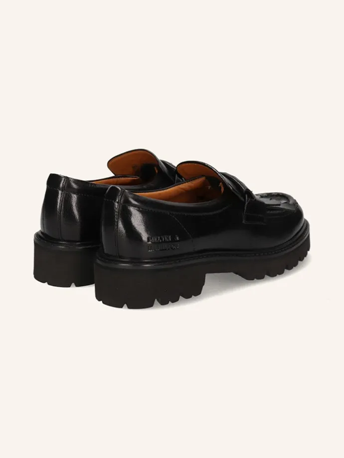 Leder-Mokassins "Regine 29" in Schwarz