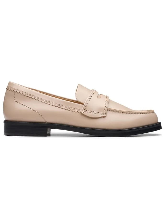 Leder-Mokassins "Straven Edge" in Beige