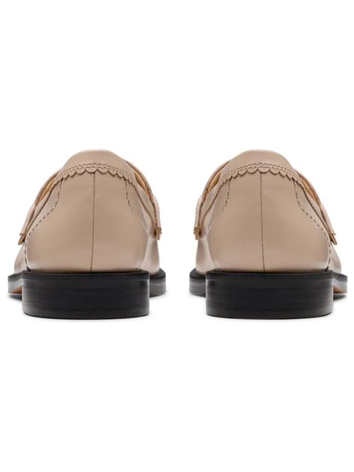 Leder-Mokassins "Straven Edge" in Beige
