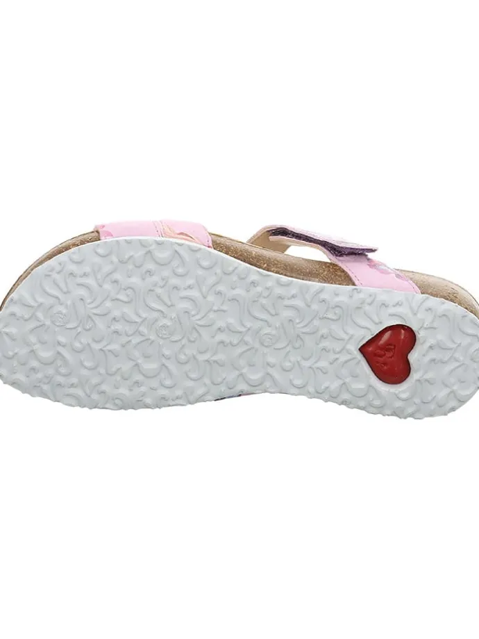 Leder-Pantoletten in Rosa
