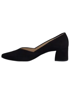 Leder-Pumps in Schwarz