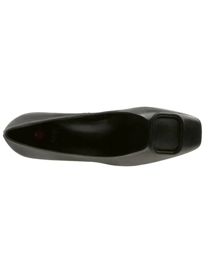 Leder-Pumps in Schwarz