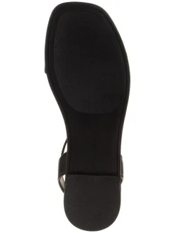 Leder-Sandalen in Schwarz