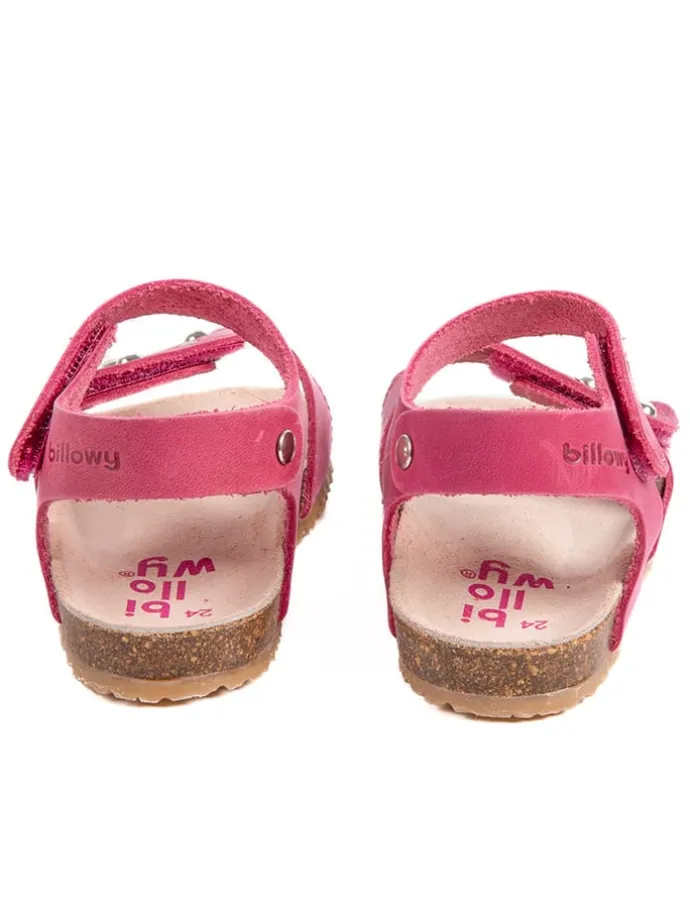 Leder-Sandalen "Rosso" in Pink