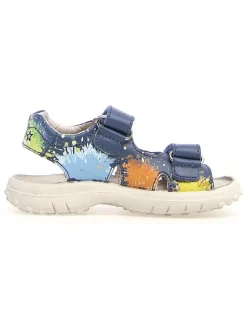 Leder-Sandalen "Sokanon" in Bunt