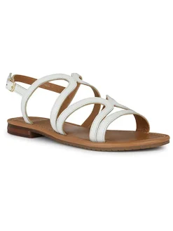 Leder-Sandalen "Sozy" in Weiß