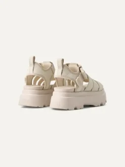 Leder-Sandaletten "Cora" in Creme