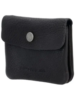 Leder-Schlüsseltasche "Earth" in Schwarz - (B)10 x (H)7 x (T)1 cm