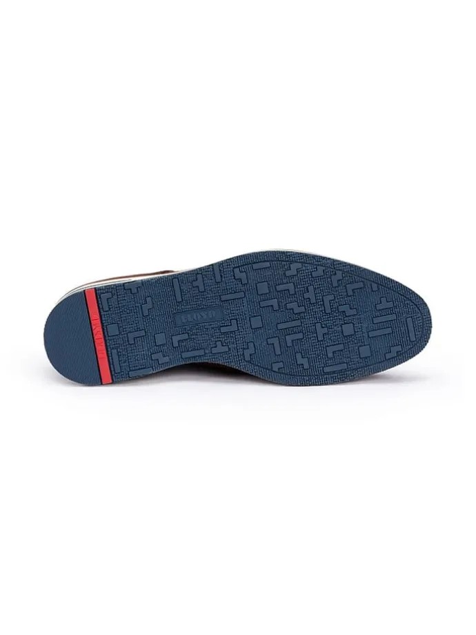 Leder-Schnürschuhe "Demond" in Hellbraun