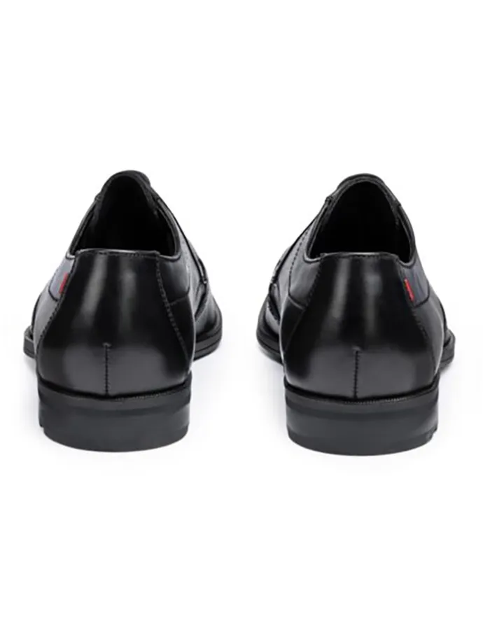 Leder-Schnürschuhe "Farley" in Schwarz