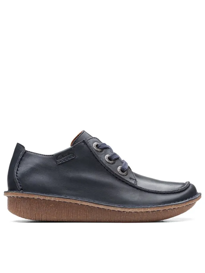 Leder-Schnürschuhe "Funny Dream" in Dunkelblau