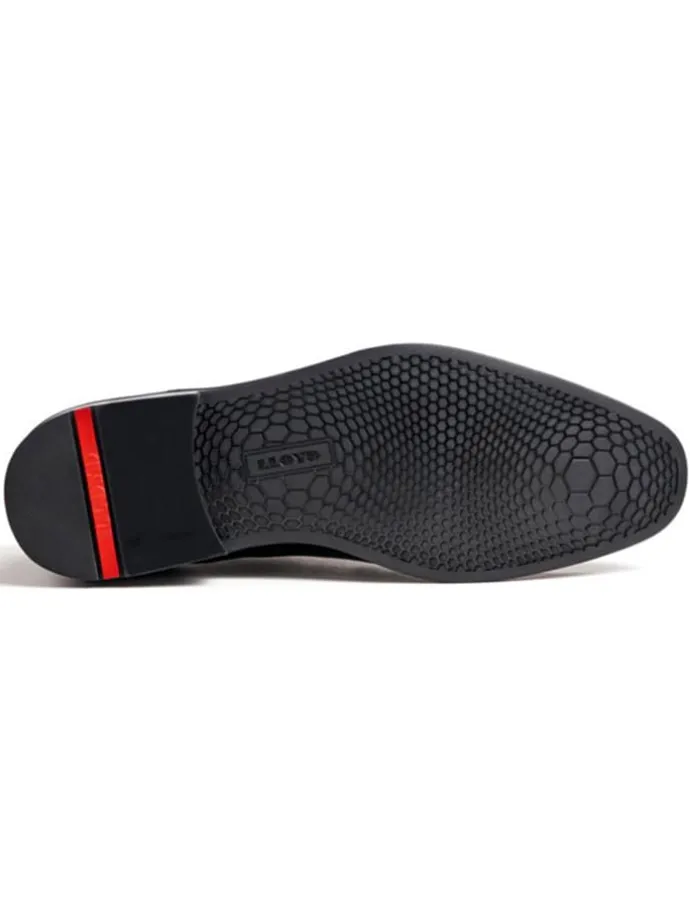 Leder-Schnürschuhe "Gala" in Schwarz