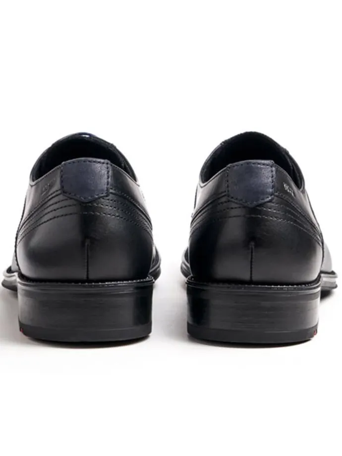 Leder-Schnürschuhe "Gala" in Schwarz