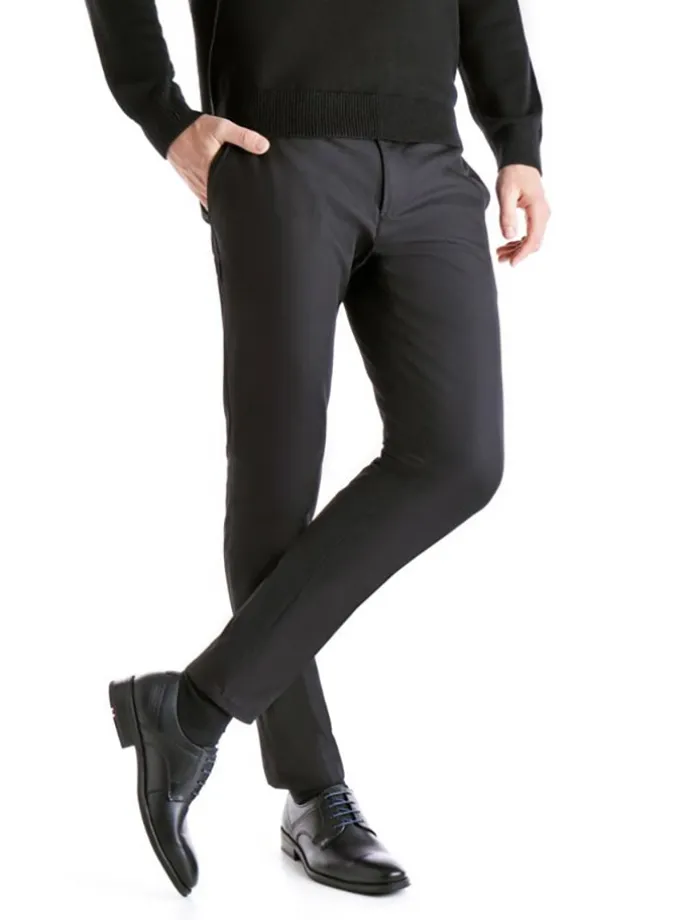 Leder-Schnürschuhe "Gala" in Schwarz