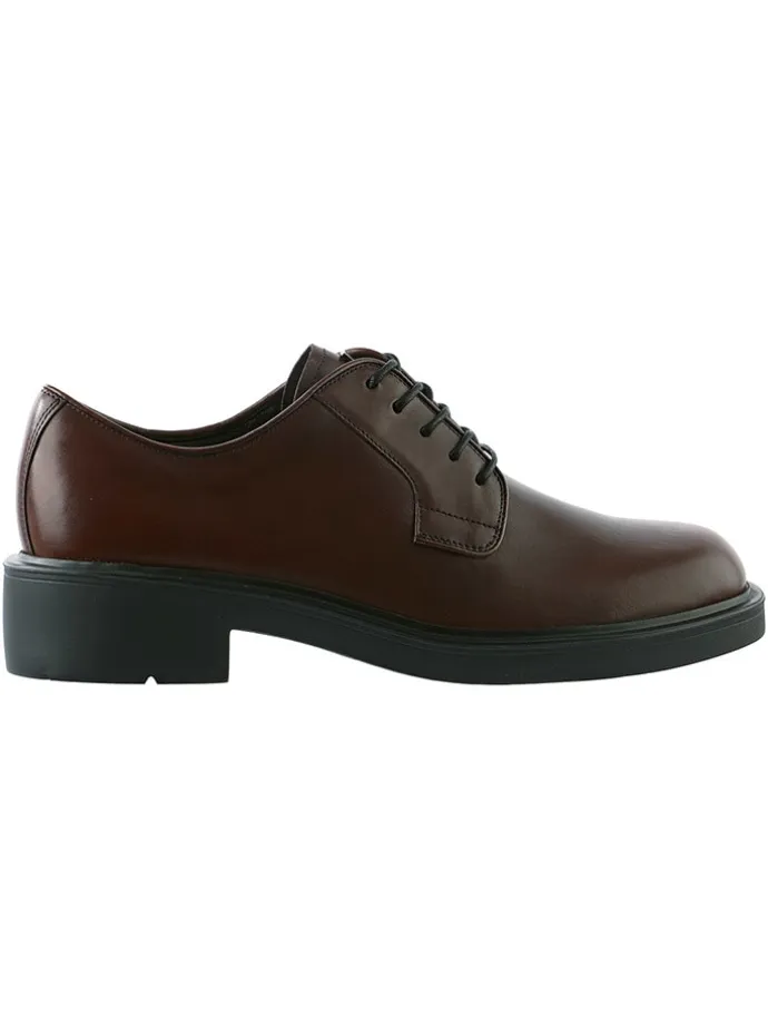 Leder-Schnürschuhe "George" in Braun