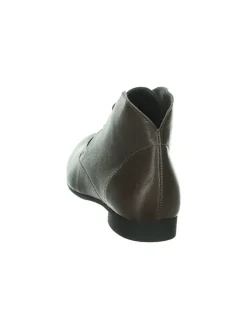 Leder-Schnürschuhe in Braun