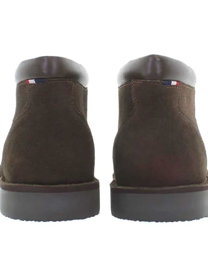 Leder-Schnürschuhe in Braun
