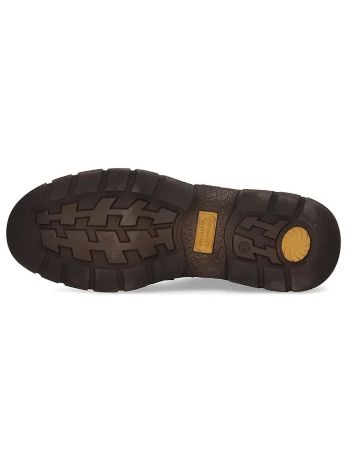 Leder-Schnürschuhe in Hellbraun