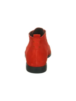 Leder-Schnürschuhe in Orange