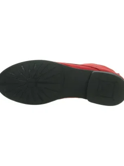 Leder-Schnürschuhe in Rot