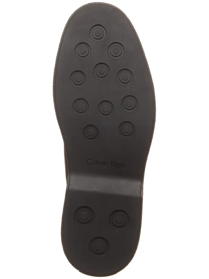 Leder-Schnürschuhe in Schwarz