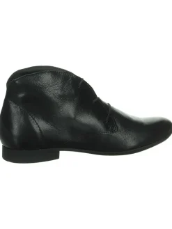 Leder-Schnürschuhe in Schwarz