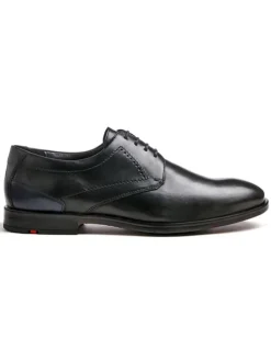 Leder-Schnürschuhe "Kalmar" in Schwarz