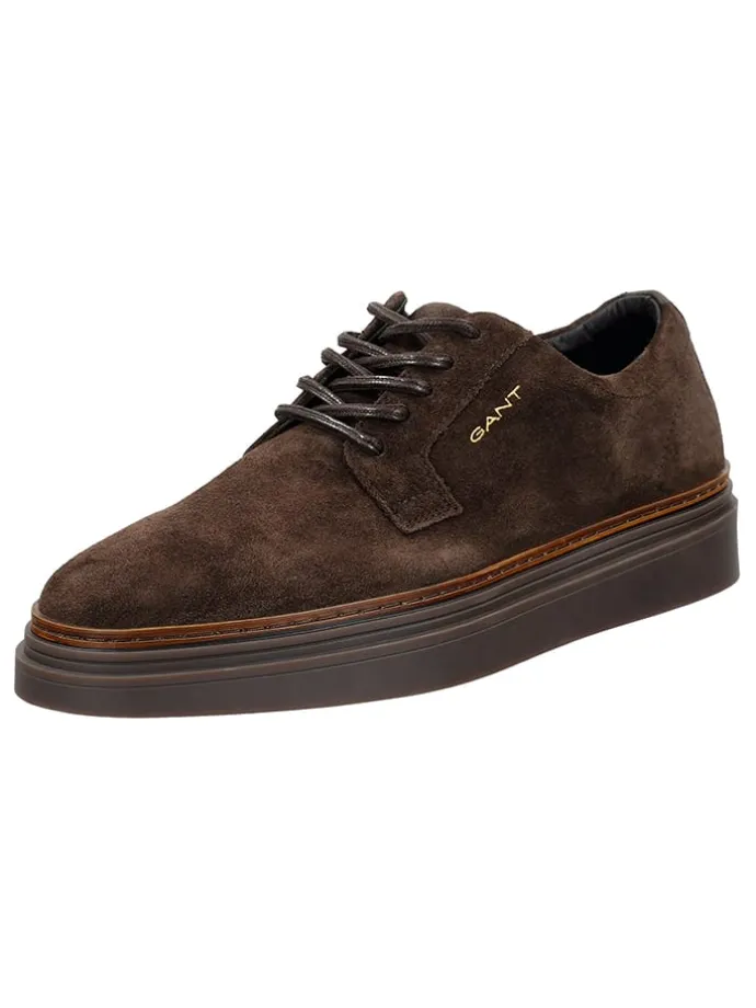 Leder-Schnürschuhe "Kinzoon" in Braun